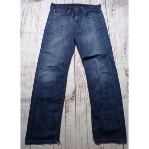 Levis Mens Jeans Size 34x33 (Tag 36x34) Straight Mid Rise 5-Pocket Cotton-231379